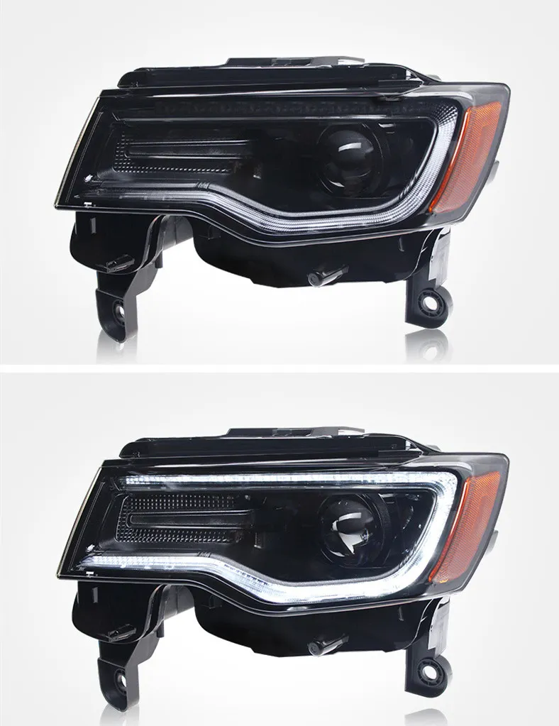 Headlight All LED For Jeep Compass 20 15-20 21 Cherokee LED Daytime Lights Lens Headlights Turn Signal Lights Accessory