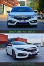 Car Headlights Assembly for Honda CIVIC X G10 20 16-2021 Blue DRL Headlight LED High Low Beam Fog Front Lamp - Image 5