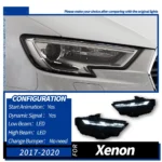 Headlight Assembly For Audi A3 Headlights 20 17-20 21 8V upgrade RS3 LED Headlight DRL Daytime Lights - Image 6