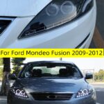 Head Lamp For Car Ford Mondeo 20 09-20 12 Fusion Headlights Fog Lights Day Running Light DRL H7 LED Bi Xenon Bulb Car Accessory