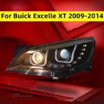 Car Headlights For Buick Excelle XT 2009-2014 LED Daytime Running Light Dual Lens Xenon Signal Fog Headlights