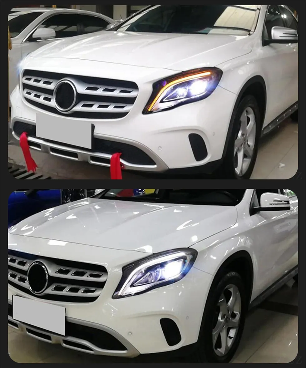 Headlight For Benz GLA X156 Headlights 20 15-20 19 GLA 200 LED Headlight DRL LED Projector Lens GLA300