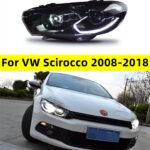 Front Headlight For VW Scirocco 20 08-20 18 Upgrade LED Far and Near Lights LED Running Headlamp Streamer Turn Signal