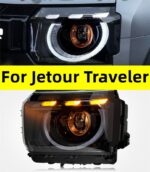 Car Headlights For Jetour Traveler Head Lights Modified Defender Style LED Streamer Signal Laser Headlights