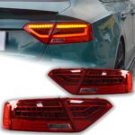 Car styling taillights assembly For Audi 2008-16 A5 Tail Lights Led Fog Lights DRL turn signal brake Light Tuning auto Accessories - Image 4
