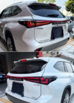 Car Tail Lights for Toyota Highlander 20 20-2022 Rear Fog Lights Brake Full LED Turn Signal Taillights Upgrade - Image 4