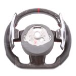 Replacement Real Carbon Fiber Steering Wheel For Audi A1 A2 A3 A4 A5 S3 S4 RS3 RS4 RS5 RS6 RS7 S line - Image 2