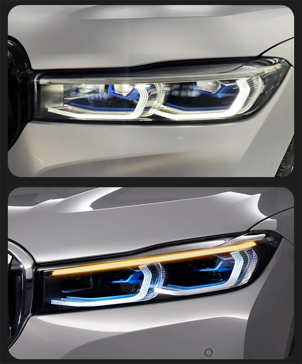 Car Headlights For 7 Series G11 G12 Head Lights LCI Style Upgrade Daytime Running Lights