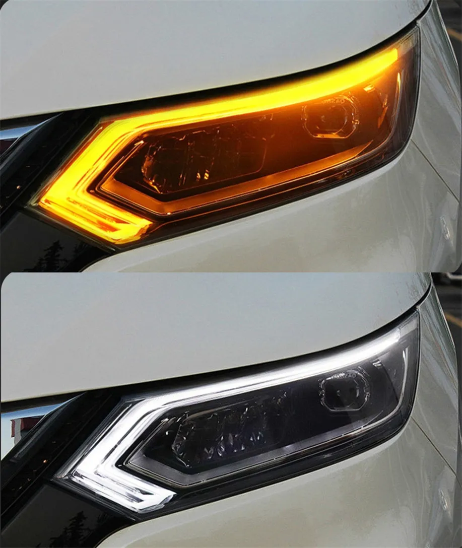 Car Styling Head Lamp for Dualis Headlights 20 19-20 20 New Qashqai LED Headlight DRL LED Projector Lens auto accessorie