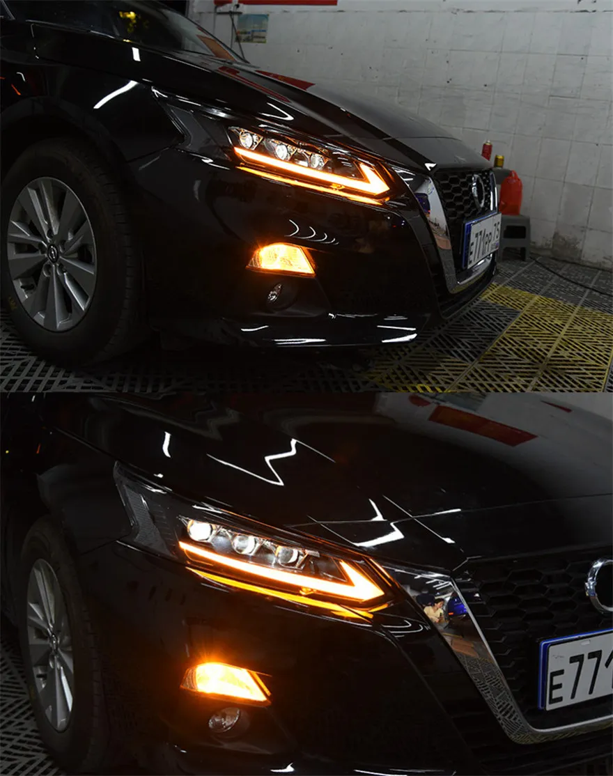 Headlight All LED For Nissan Teana 20 18-2022 Altima LED Turn Signal Lights DRL High Beam Daytime Running Light