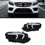 Cars Lights for Benz GLE W166 Class Headlights 20 15-20 19 LED Headlight Dynamic Signal Animation DRL Matrix Headlights