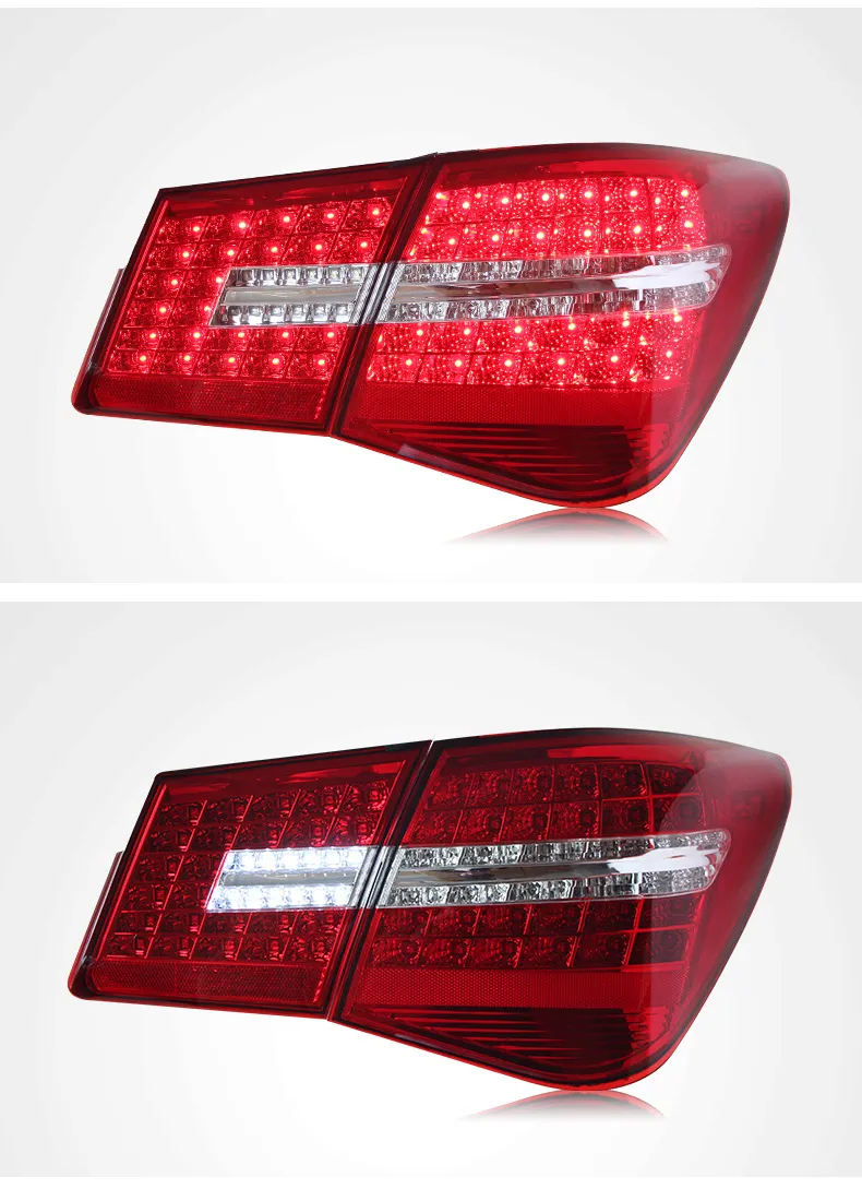 Full LED Tail Lights for Chevrolet Cruze 2009-2014 Modified Mercedes Benz Stylem Taillight Rear Brake Highlight Signal