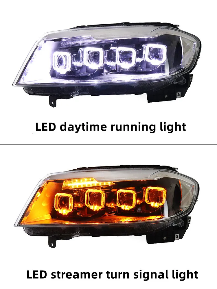 Car Headlights For HAVAL H6 Bugatti Style Steamer Steering Day Running Turning Signal Brake Head Lamps Assembly