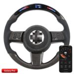 LED Performance Steering Wheels Display Compatible for Mazda RX8 II Real Carbon Fiber - Image 3