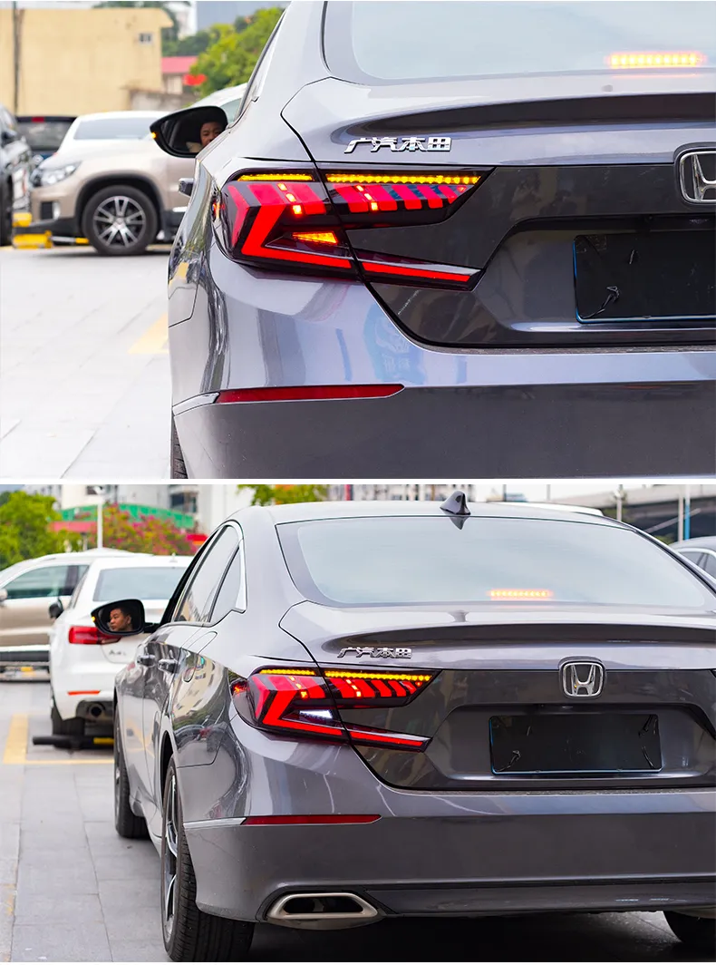 Car Lights For Accord X 20 18-2022 10th 10.5th LED Auto Taillights Assembly Upgrade Dynamic Lamp Start Animation Accessories Kit