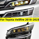 Headlight All LED for Toyota Vellfire 20 18-2023 Head Lamp DRL Dynamic Signal Far And Near Front Headlights