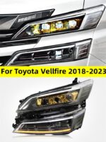 Headlight All LED for Toyota Vellfire 20 18-2023 Head Lamp DRL Dynamic Signal Far And Near Front Headlights