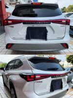 Car Tail Lights for Toyota Highlander 20 20-2022 Rear Fog Lights Brake Full LED Turn Signal Taillights Upgrade - Image 5