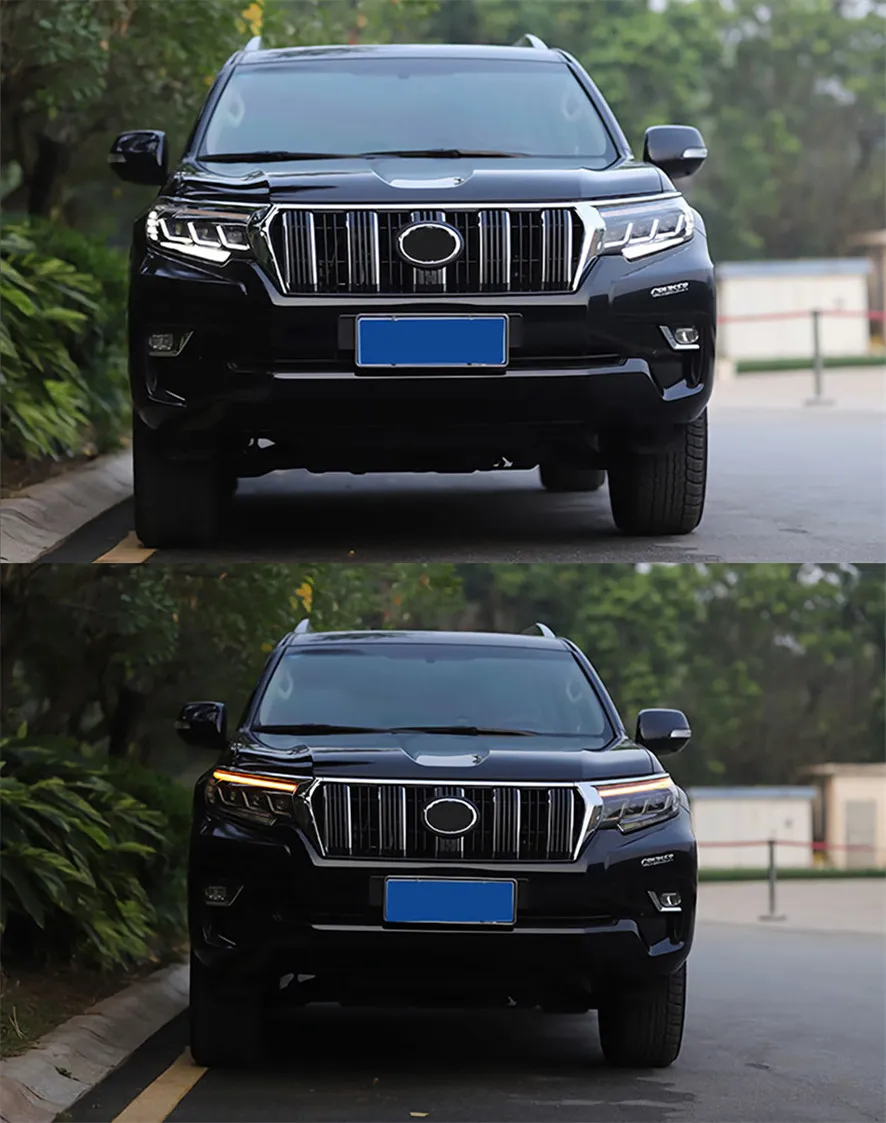 Car Head Lights Parts For Land Cruiser Prado 20 18-20 21 LED Front Headlight Replacement DRL Daytime light