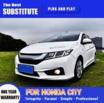 Car Styling for Honda City 20 15-20 19 Head Lamp Upgrade Double U DRL Projector LED Lens Signal Lamp Head light Assembly - Image 2