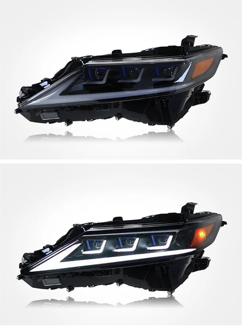 Car Front Lamp Upgrade for Toyota Camry 8th 20 18-2023 LED Lens Headlights Width Lights Turn Signal Headlamp Accessory