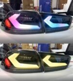 Auto Rear Stop Taillights For Mitsubishi Lancer EX EVO 2008-20 21 LED Taillight Assembly RGB Style Signal Lights Reverse Brake - Image 4