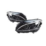 Car HeadLights Part For Benz W205 20 15-20 18 C300 C260 LED Turn Signal Daytime Lights Front Headlights High Beam - Image 3