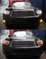 Auto Headlight Assembly For Highlander 2009-2011 Kluger LED Light Source High Beam Lens Dynamic Signal Lamp - Image 5