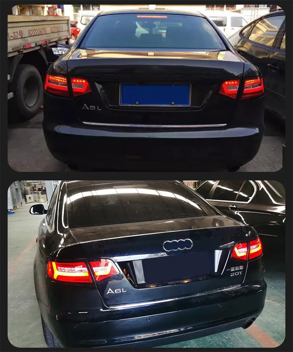 Car Modified Taillight For AUDI A6 C6 2008-2012 C7 Styling LED Running Lights Sequential Signal Rear Brake Taillights