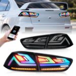 Car Parts LED Taillight For Mitsubishi Lancer EX EVO 20 08-20 18 RGB Sequential Turn Signal Lights Brake Taillights - Image 5