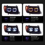 For Toyota Land Cruiser Headlights 1998-2007 LC100 Head Lamps DRL Dynamic Turn Signal High Beam Projector - Image 4