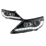 HeadLights LED Style Replacement DRL Daytime lights For KIA Sportage R 2010-2014 Turn Signal Headlights - Image 3