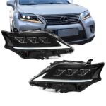 Car Headlights For Lexus RX350 2012-2014 Headlights LED DRL Running Light Dynamic Turn Signal Lights Assembly