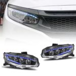 Car Styling Headlights For HONDA ACCORD 10th 20 18-2022 Upgrade 4 Lens LED Headlight DRL Dynamic Turn Signal Lights - Image 3