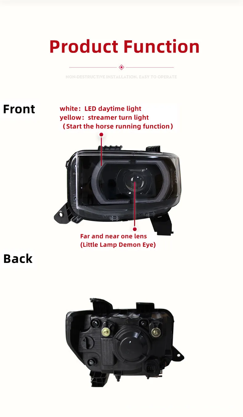 Car Lights Headlight for MINI EV 20 20-20 21 Modified Headlights Assembly LED Daytime Lights Streamer Turn Signal Lamp