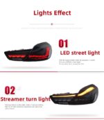 Auto Rear Lamp For BMW 6 Series 2010-20 17 LED Dragon Scale Running Light Brake Water Flow Turn Signal Taillight - Image 5