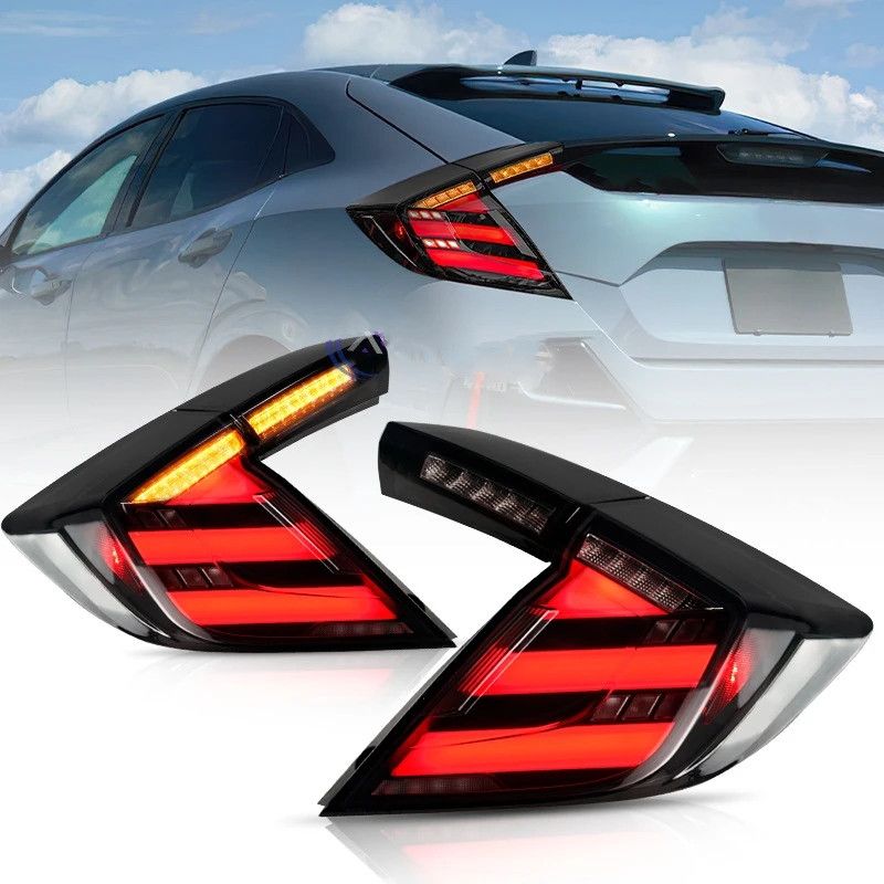5175f959-cda8-43e7-9e35-4e3427556ad6 Taillights For Honda CIVIC G10 Hatchback Mugen 20 16-20 21 Tail Light Assembly LED Signal Reversing Parking Lights - Image 1