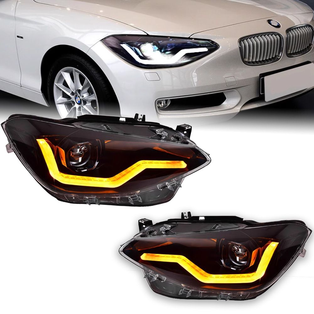 5312a4d5-eb1d-4d88-a438-a28dde89a474 Car Front Light For BMW 1 Series F20 2012-20 15 Headlights 1 Series 116i 118i LED Daytime Lights DRL High Low Beam Lamp - Image 1