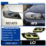 Headlight Assembly for BMW E90 Headlights 2005-2012 320i 318i 323i 3 Series DRL Signal Auto Headlights - Image 6