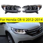 Car Styling LED Headlight for Honda CRV 2012-2014 DRL Double Lens Hid Bi Xenon Running Lights Auto Accessories