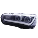 Car Headlight Assembly for Mitsubishi Lancer EVO 20 09-20 16 Front Light DRL Head Lamp LED Angel Eye Xenon Headlights - Image 6