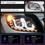 Headlight all LED for Toyota Prado LED Headlight Projector Lens 2010-2013 Front Drl Signal Driving Lamp - Image 6