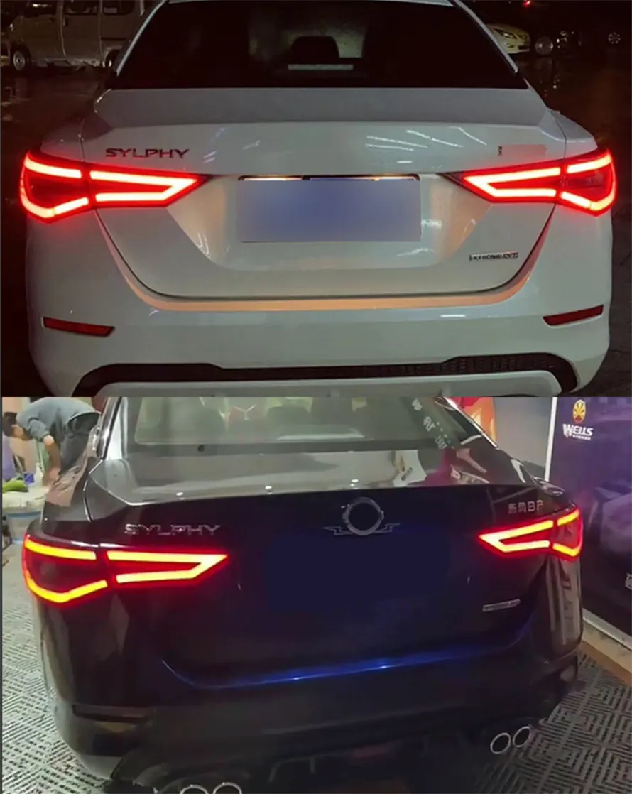 Car Tail Lights For Sylphy 20 20-2022 New Sentra Taillights Rear Lamp LED DRL Running Signal Brake Reversing Parking light