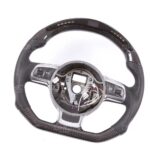 Carbon Fiber Racing Steering Wheel LED Shift Lights Display Replacement For AUDI TT TTRS R8 RS - Image 2