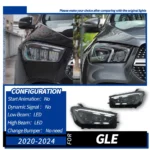 Headlights for Mercedes Benz GLE W167 LED Headlight 20 20-2024 W167 DRL Street Light High Beam Signal Running Lamp - Image 6