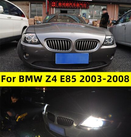 LED Car Headlights for BMW Z4 Headlights 2003-2008 E85 DRL Animation Moving Turn Signal Head Light Auto Assembly