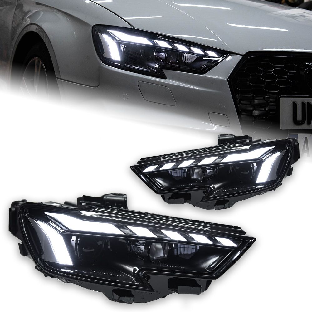 58aac41f-e511-4c65-b30a-2d9509152e67 Headlight For Audi A3 8V 20 13-20 21 S3 RS3 Sedan Hatchback LED Auto Headlight Assembly Upgrade RS5 Style Design - Image 1