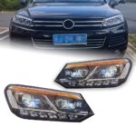 Car Headlights For VW Touareg 2011-20 15 LED Head Lamps LED light Source Daytime Running Lights Dynamic Turn - Image 4
