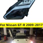 Car Styling Head Lamp for Nissan GT-R Headlights 2009-20 17 GTR LED Headlight DRL Angel Eye Hid Bi Xenon Auto Accessories