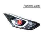 Headlight Assembly For Hyundai Elantra 20 11-20 16 LED Headlamp Turn Signal High Beam Angel Eye Lights - Image 3